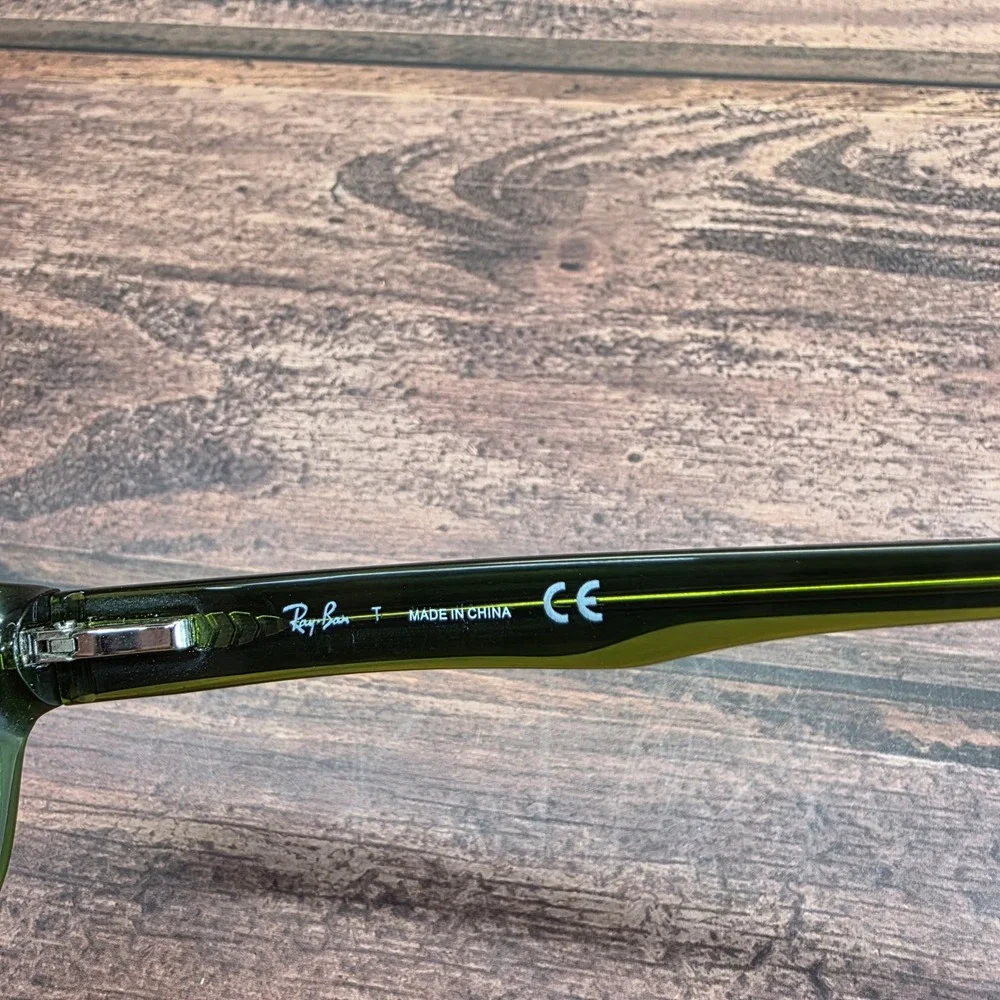 Ray-Ban RB 5169 2383 Tortoise Green Rectangular Eyeglass Frames 54-16-140